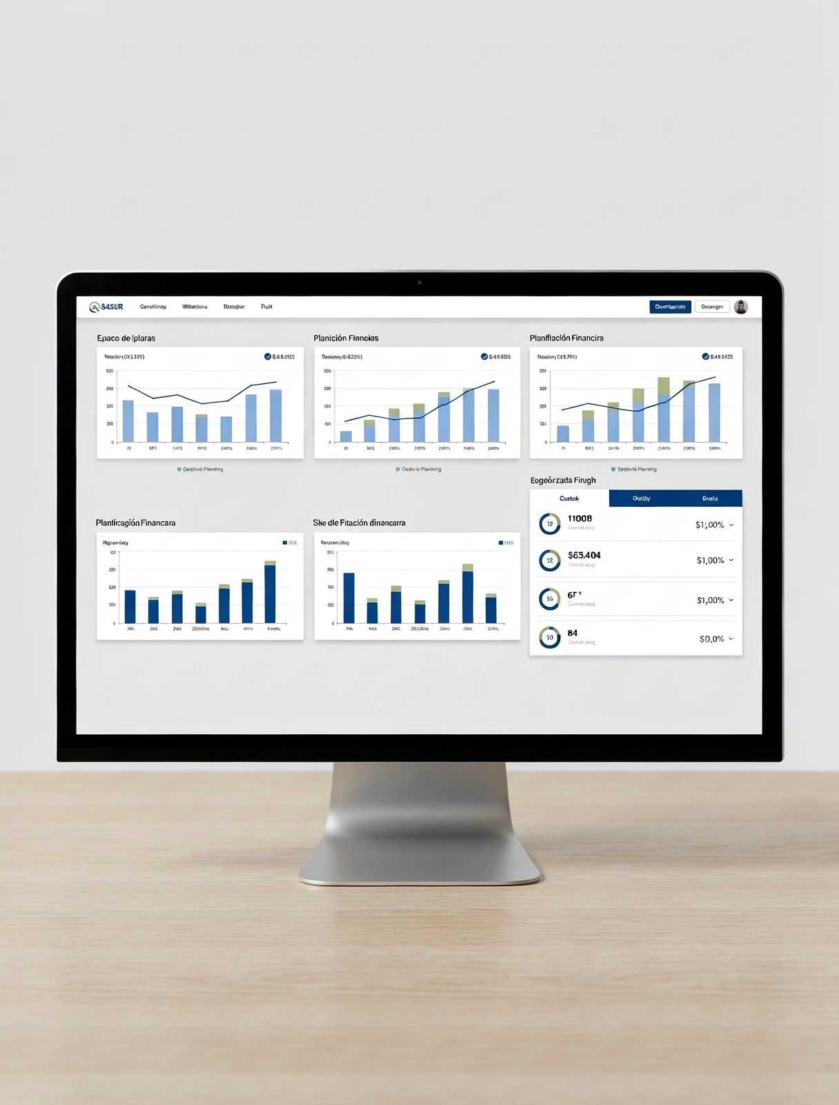 Espacio de planificación financiera